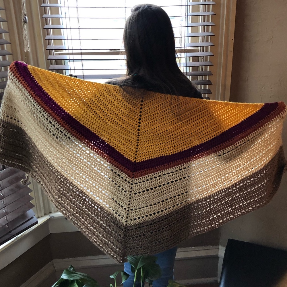 70’s Inspired Multipurpose Oversized Scarf/Wrap